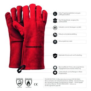 FEUERMEISTER® ādas cimdi / 8.izmērs - Image 3