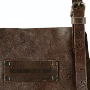 Feuermeister® Premium ādas priekšauts | šķērssiksnas | antīkā āda | konjaks | 2.izmērs - Image 2