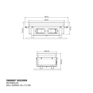 YAKINIKU RECTANGULAR SHICHIRIN | KONRO & YAKITORI GRILL - Image 6