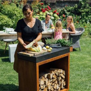 OFYR Butcher Block Storage 90 Corten Dark Grey Ceramic - Image 2
