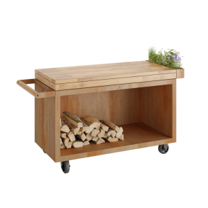OFYR Mise en Place Table Corten 135 PRO Teak Wood - Image 1