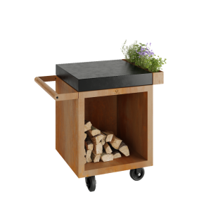 OFYR Mise en Place Table Corten 65 PRO Dark Grey Ceramic - Image 1