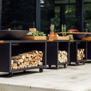OFYR Mise en Place Table Black 65 PRO Teak Wood - Image 2