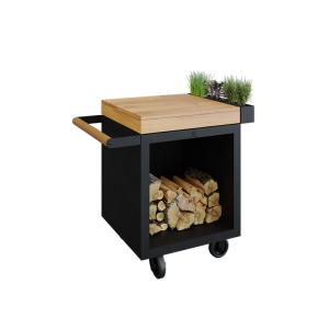 OFYR Mise en Place Table Black 65 PRO Teak Wood - Image 1